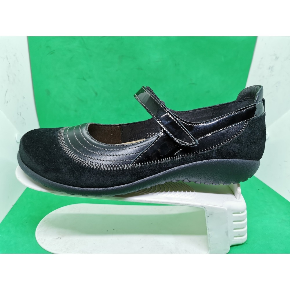New NAOT Shoes Kirei Women's Size 9/ 40 Black Suede Leather Maryjane Comfort - Picture 14 of 16
